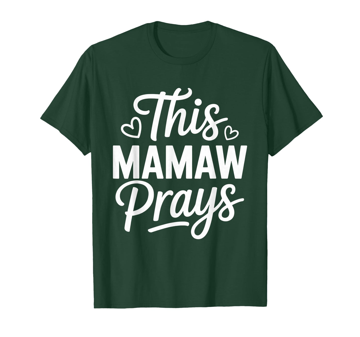 This Mamaw Prays Faith Christian Grandma T-Shirt
