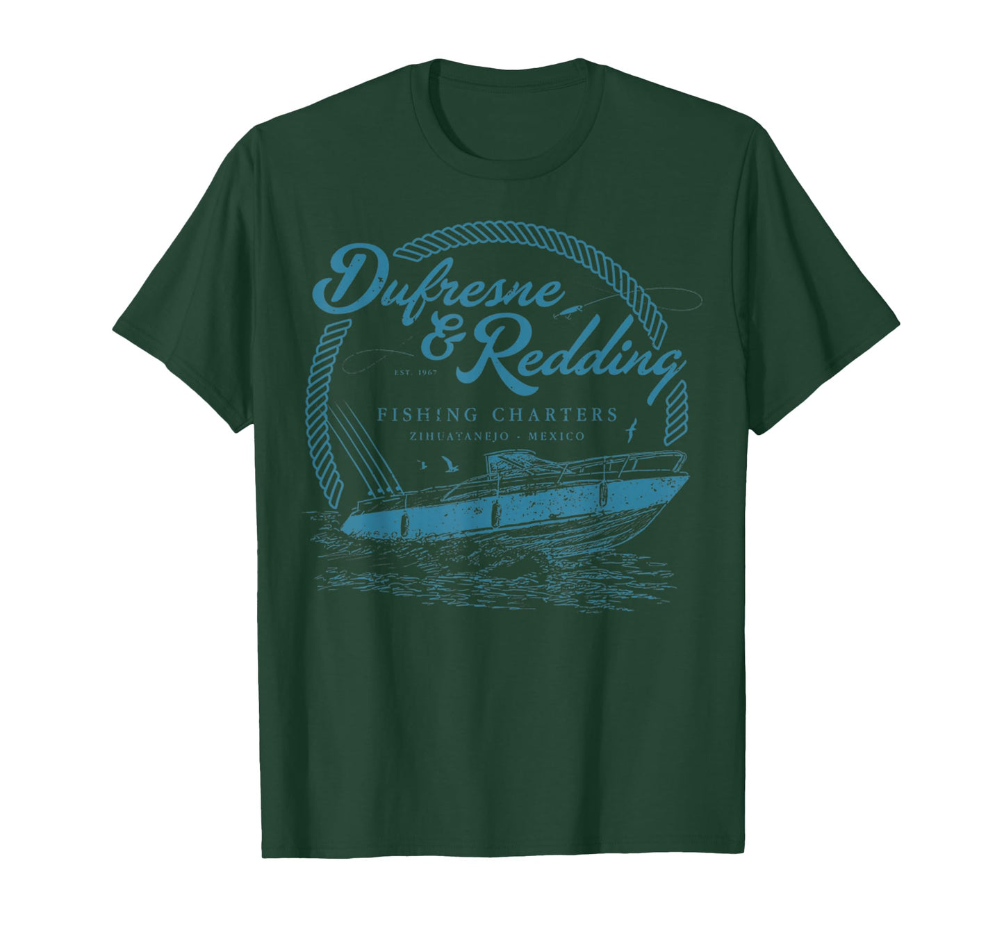 Retro Vintage Dufresne And Redding Fishing Charters Lover T-Shirt