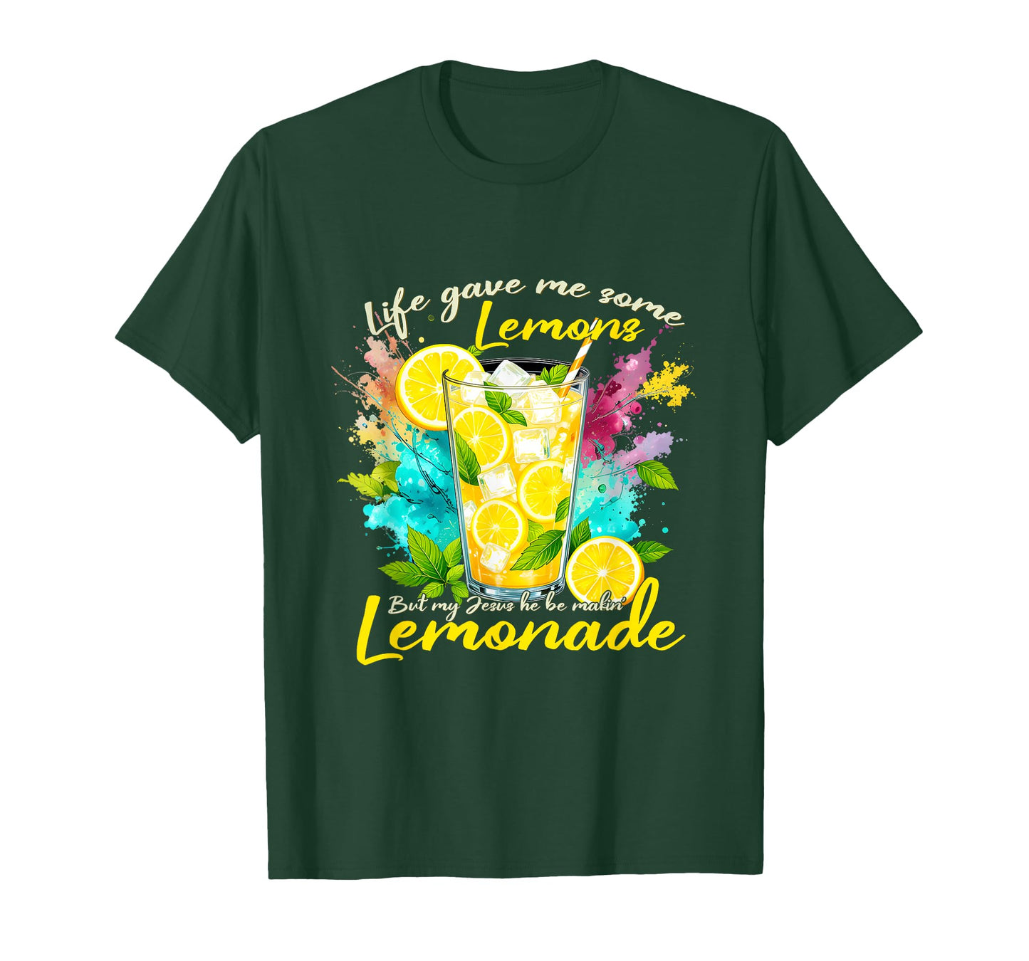 Jesus Making Lemonade Bible Life Gave Me Some Lemons T-Shirt