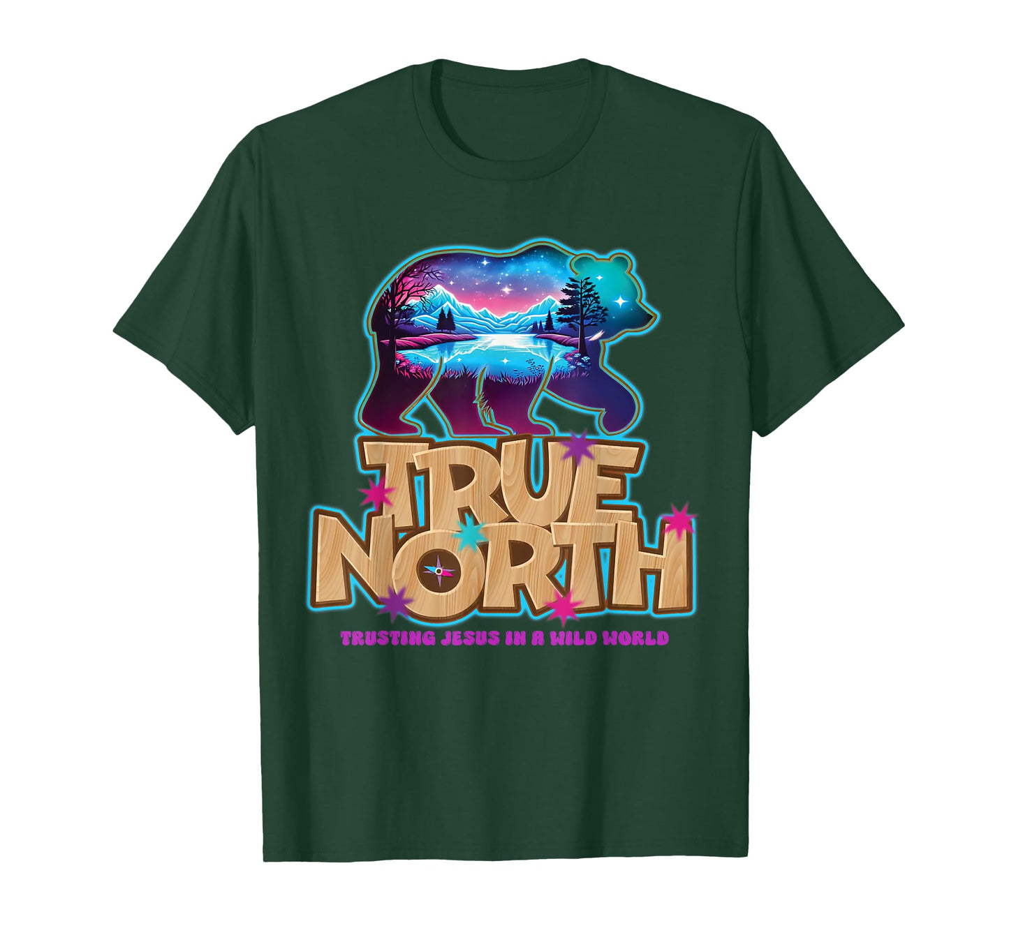 True North VBS 2025 Christian Trusting Jesus Wilderness T-Shirt