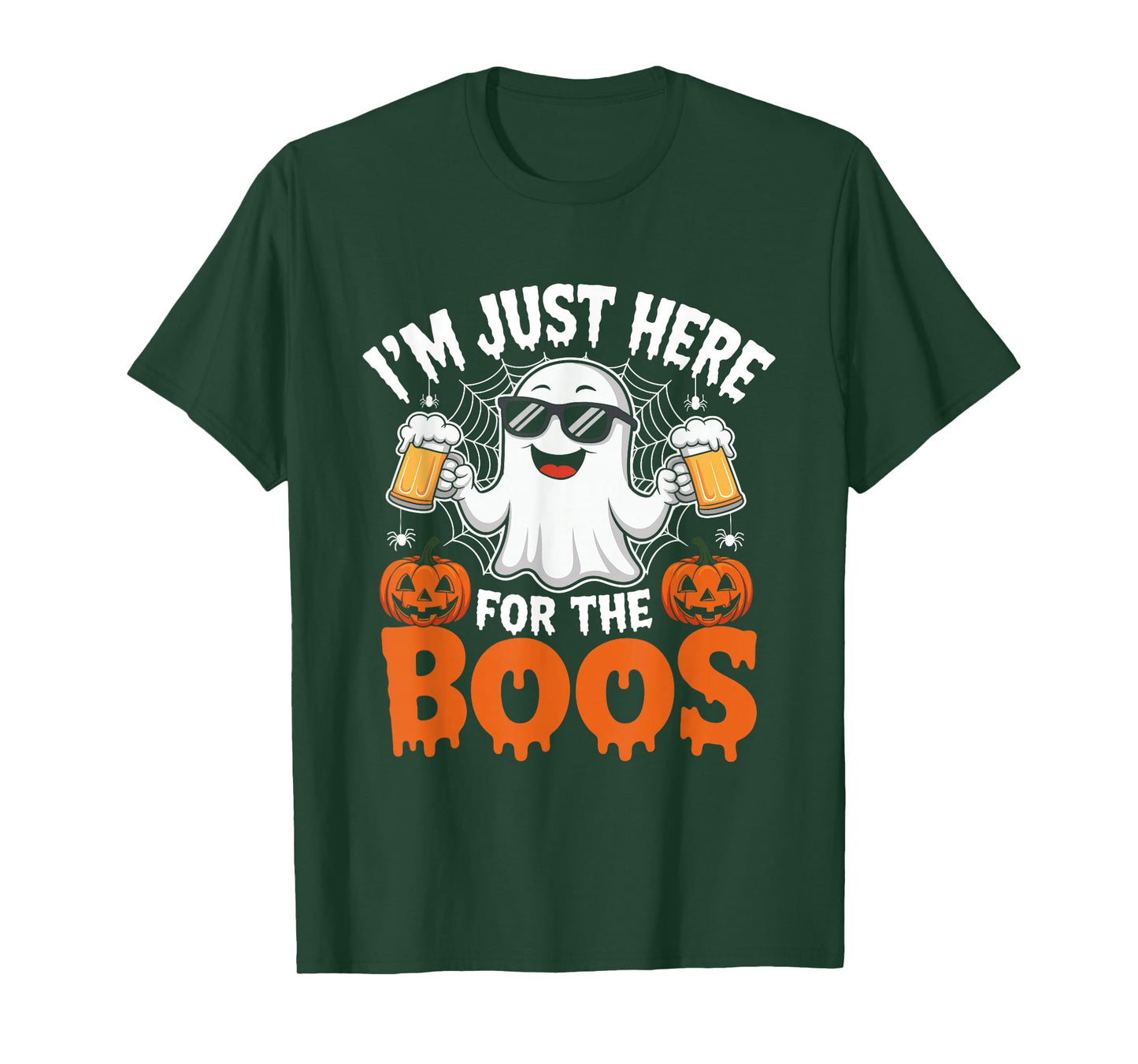 I'm Just Here for The Boos Funny Halloween Ghost T-Shirt