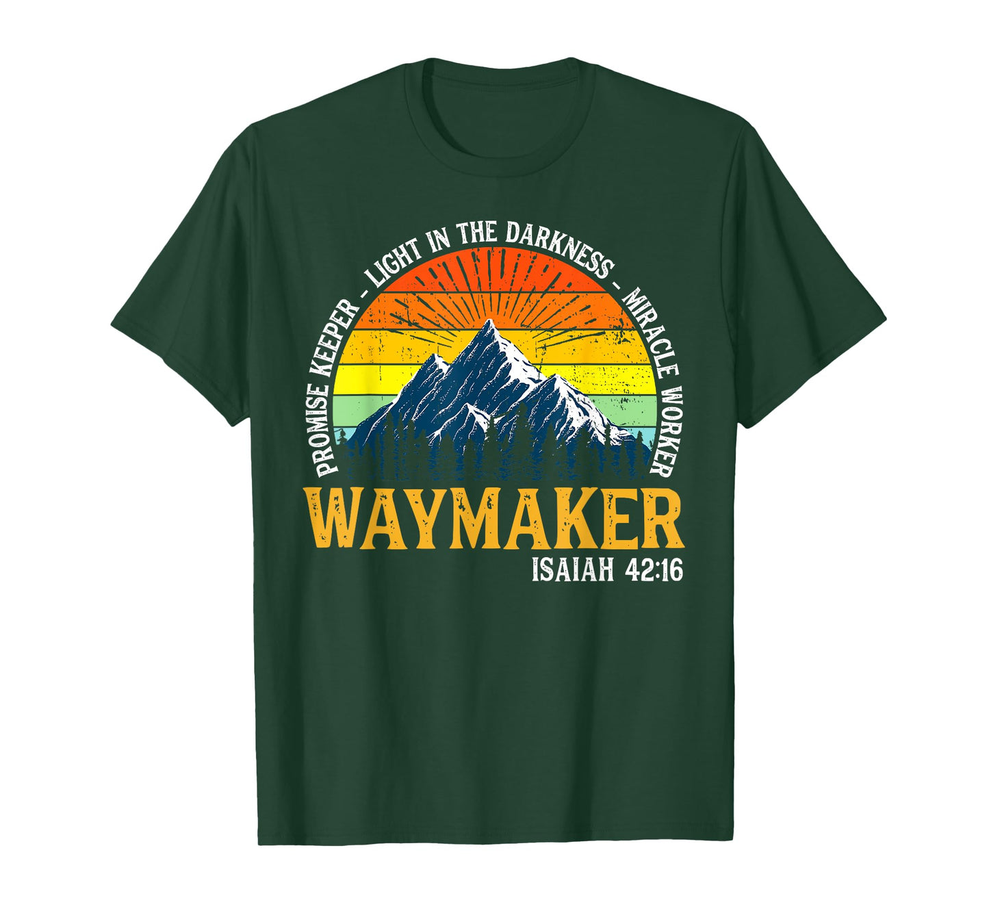 Vintage Waymaker Promise Keeper Miracle Worker Christian T-Shirt