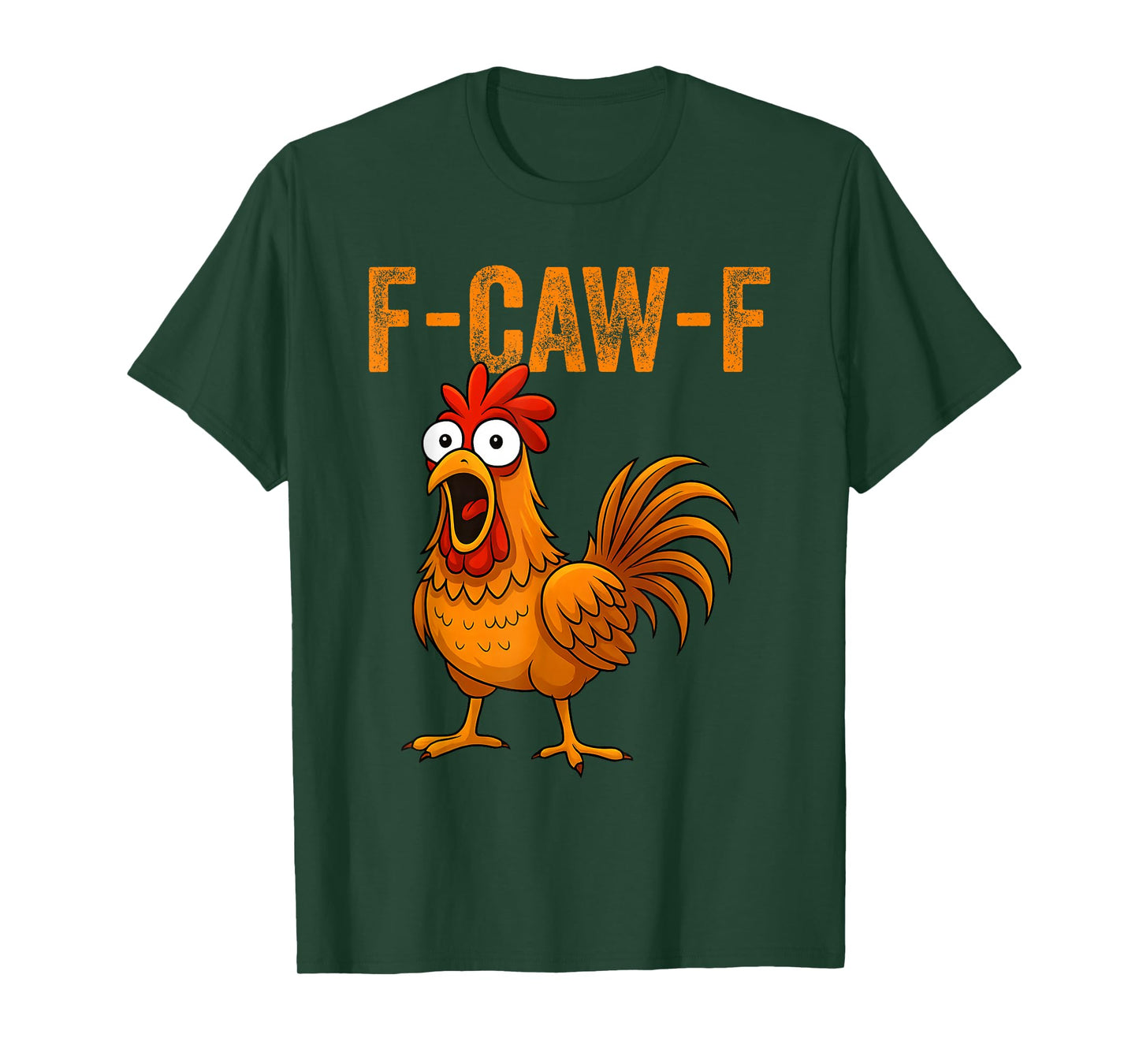 F-Caw-F Funny Chicken Humor F-Caw-F Quote Rooster Meme Women T-Shirt