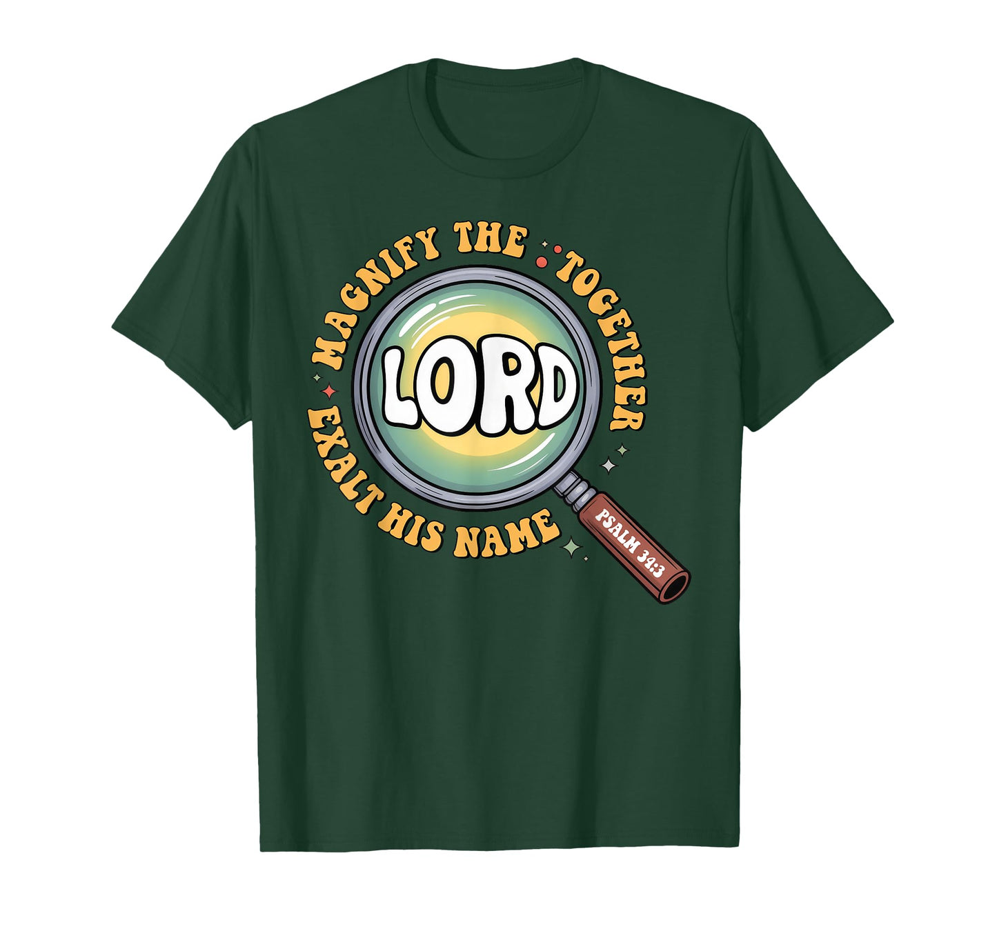 Magnify The Lord Bible Verse Magnified VBS 2025 Summer Camp T-Shirt