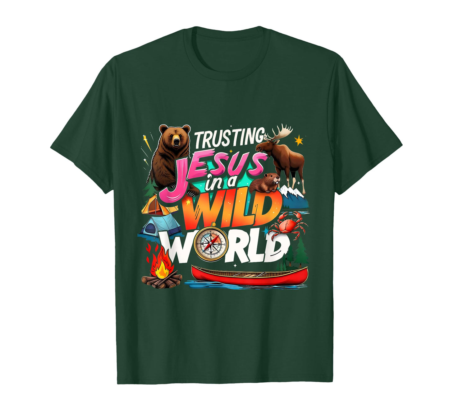 VBS 2025 Trusting Jesus Wild World Team Tee T-Shirt