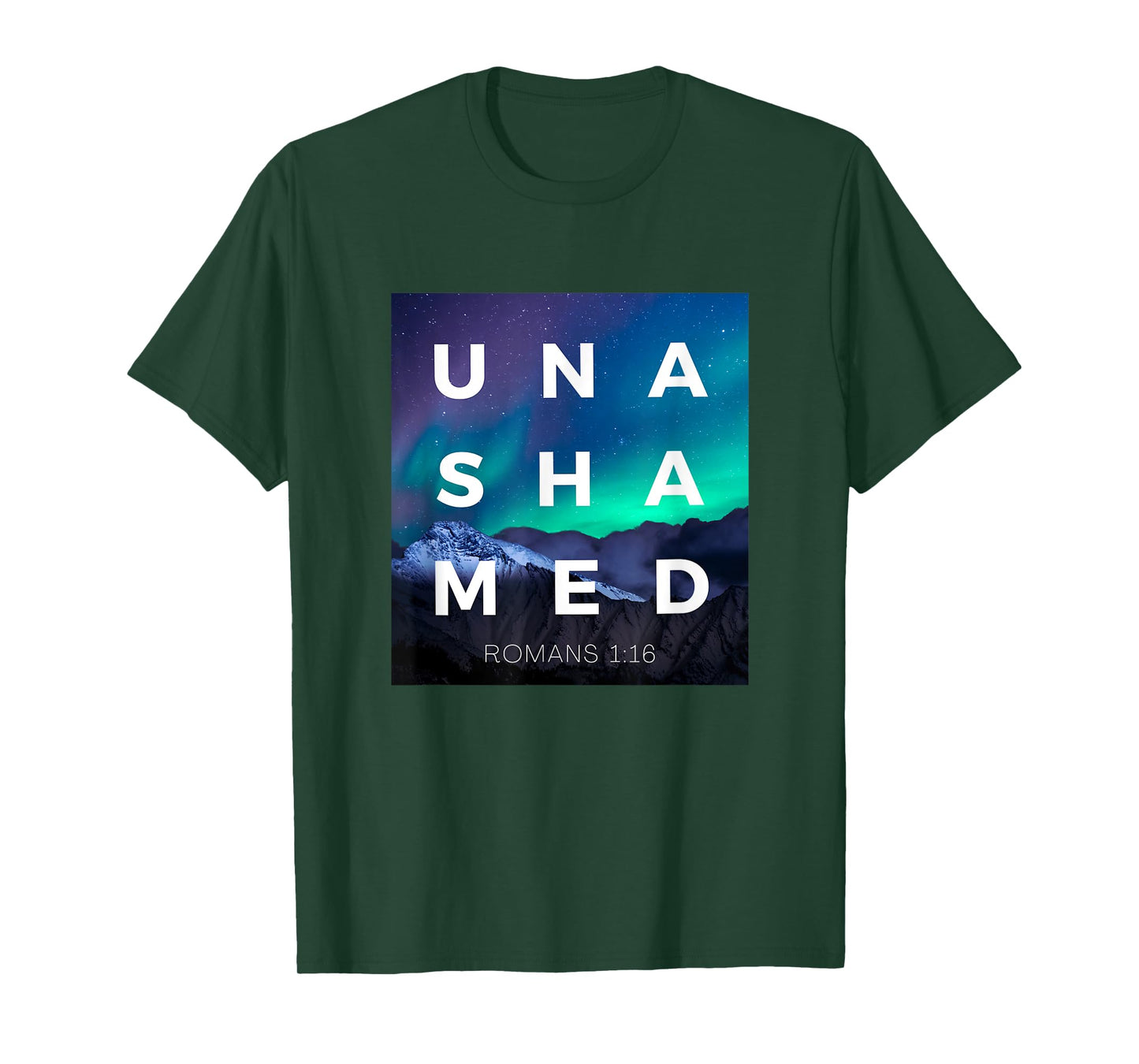 Unashamed of the Gospel of Jesus Christ Romans 116 Christian T-Shirt