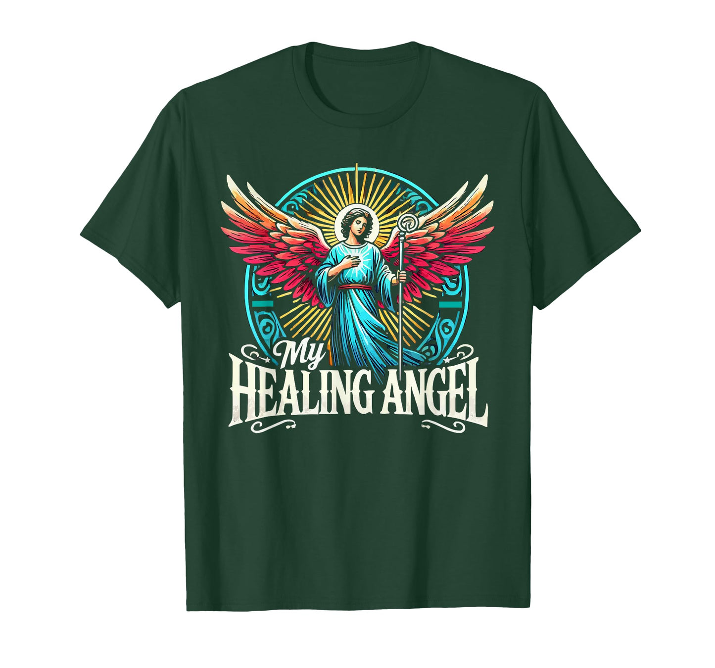 Archangel Raphael Catholic Christianity Guardian Angel T-Shirt