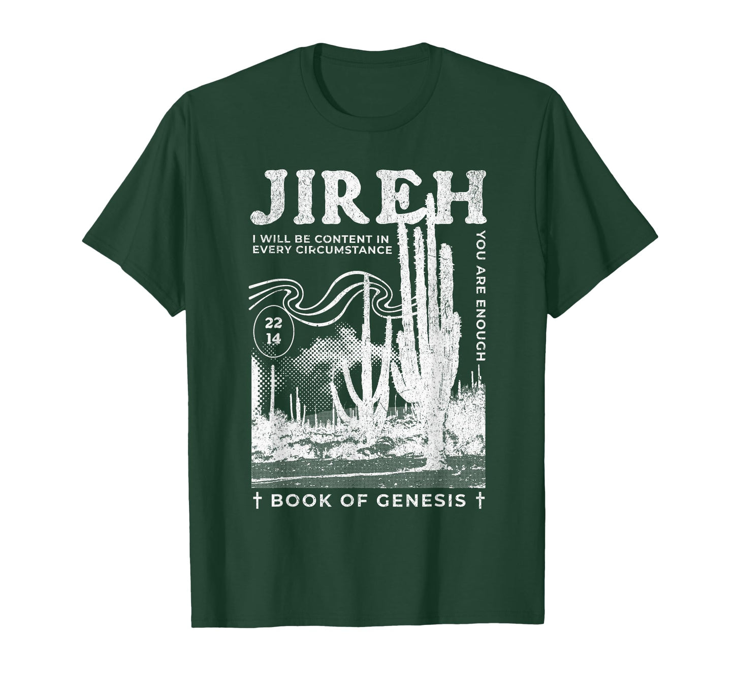 Jireh You Are Enough Boho Trendy Bible Verse Christian T-Shirt