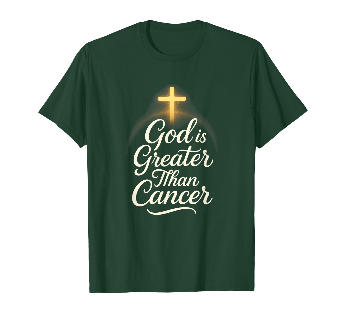 God is Greater Than Cancer - Strong Survivor Awareness T-Shirt