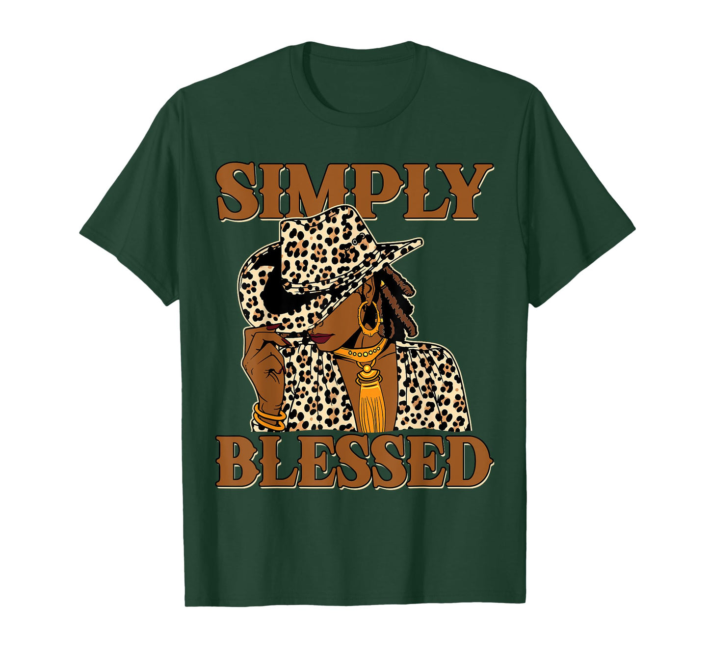 Blessed Black Cowgirl Western Swag African Christian Woman T-Shirt