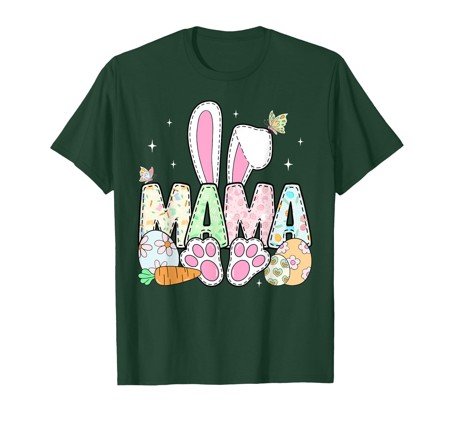 Easter Bunny Mama Spring Eggs Hunting Family Matching Easter T-Shirt