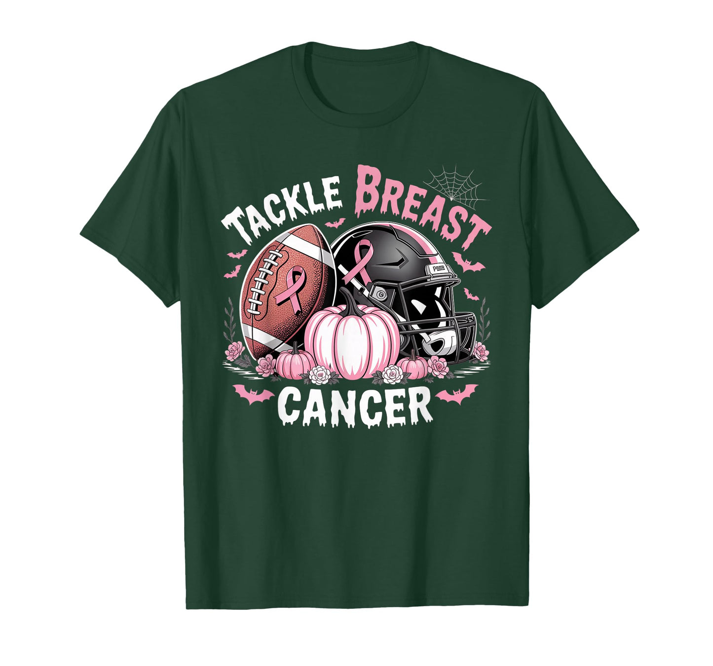 Tackle Breast Cancer Football Breast Cancer Awareness Month T-Shirt