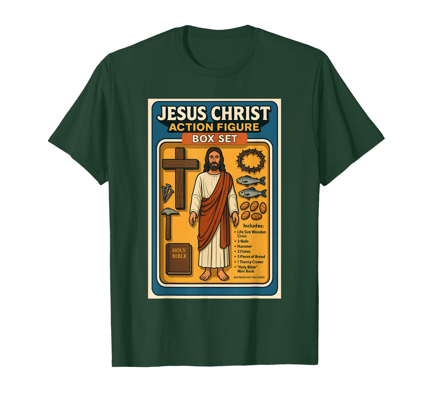 Jesus Christ Action Figure funny Box Set humor T-Shirt