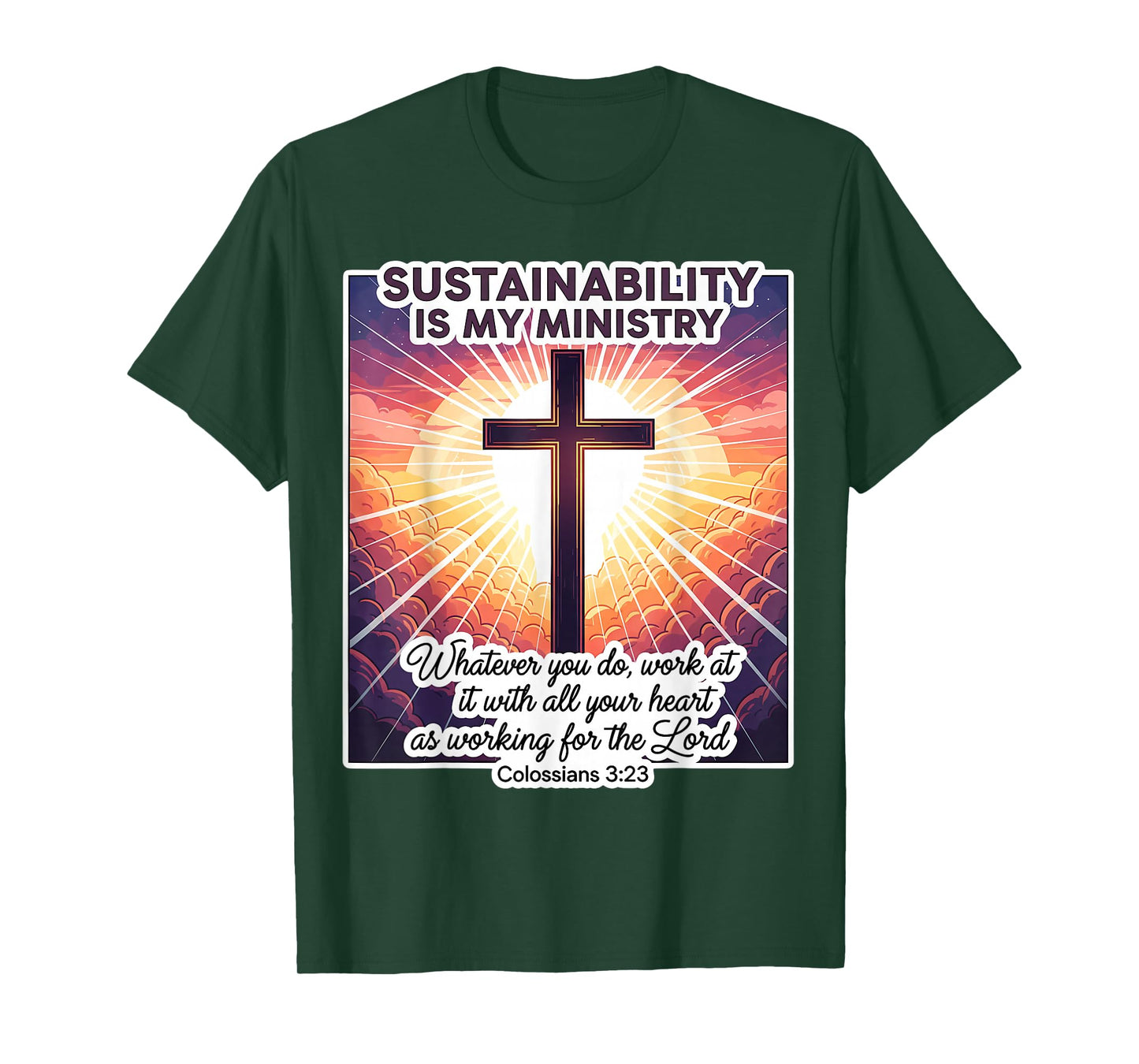 Christian Sustainability is My Ministry Consultant Analyst T-Shirt