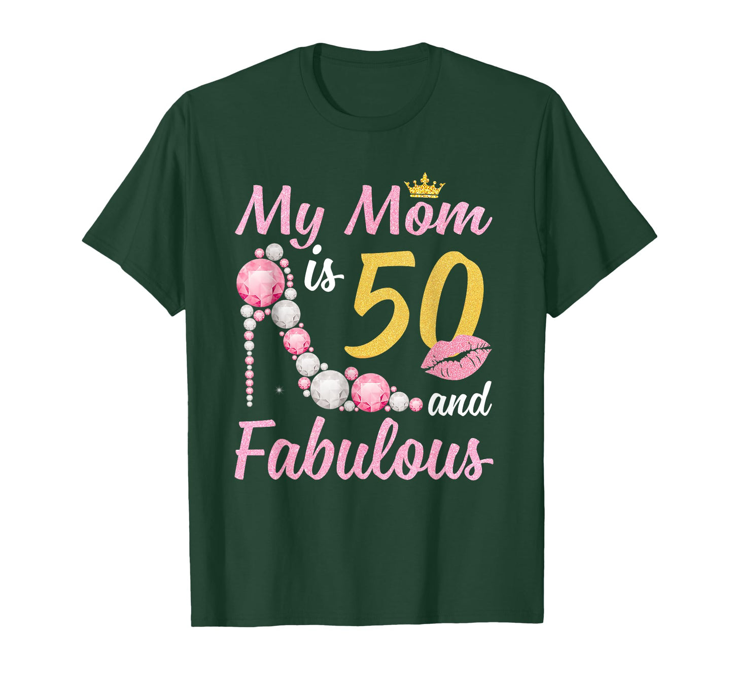 50 And Fabulous Mom Crown Chapter 50th Birthday For Women T-Shirt