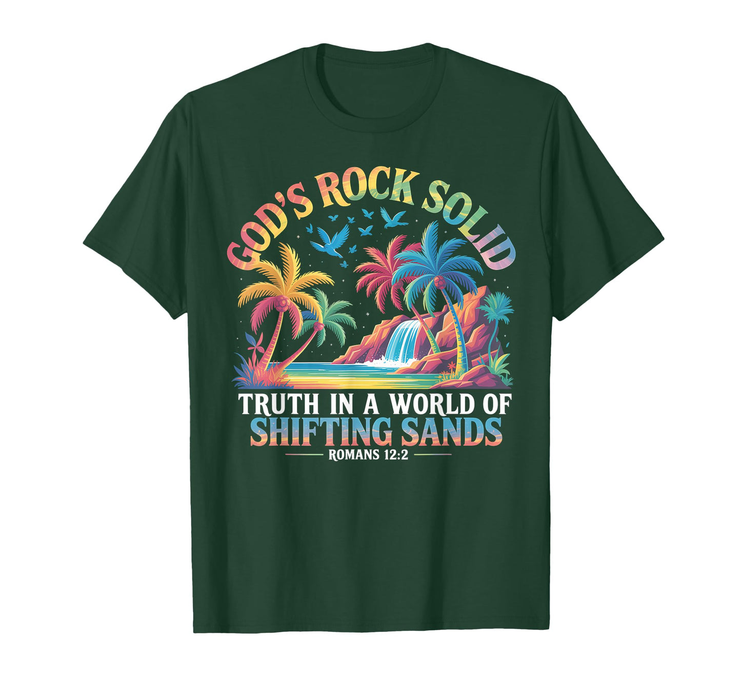 God's Rock Solid Breaker Rock Beach VBS 2025 Christian T-Shirt