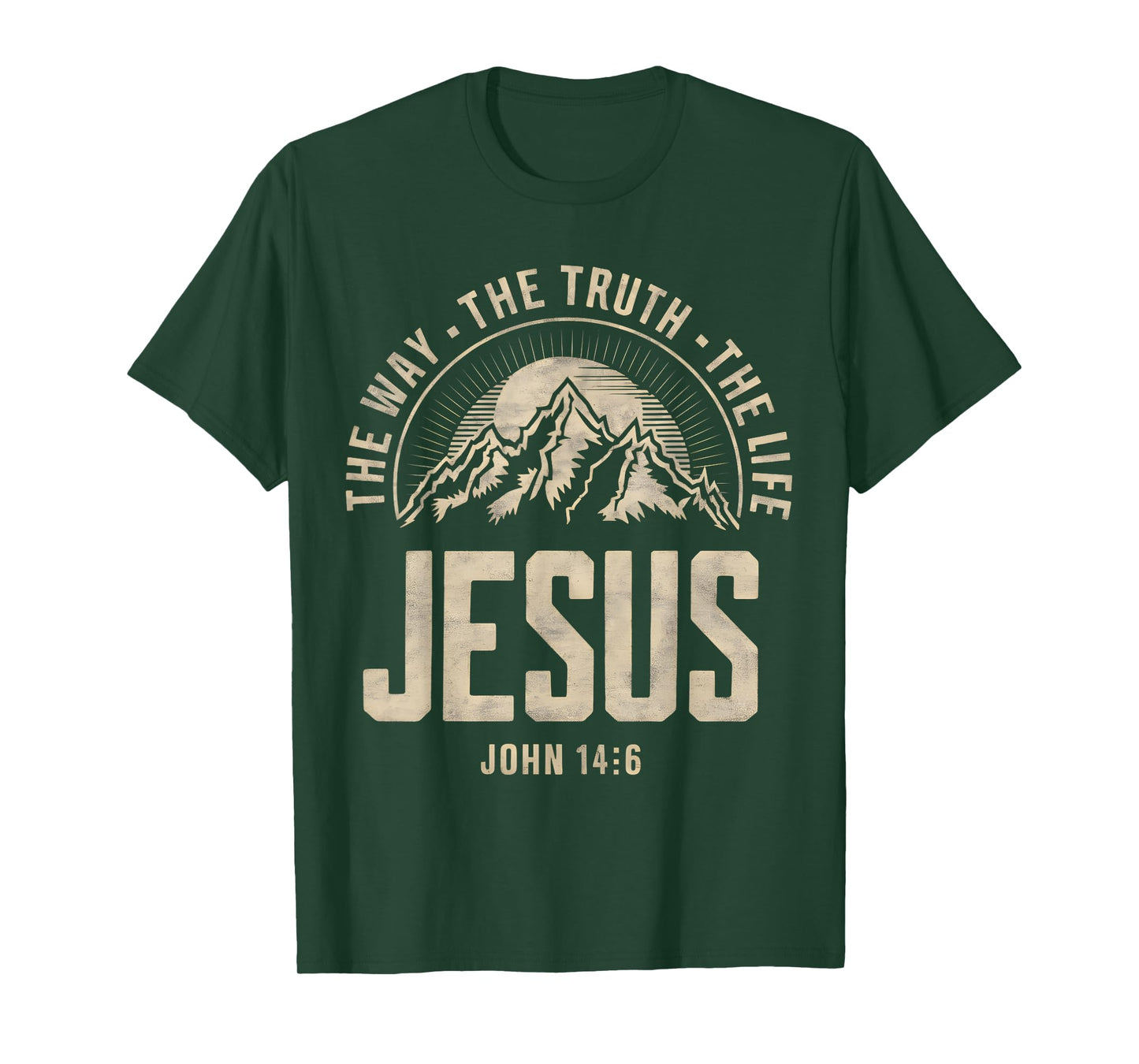 Jesus The Way Truth Life Women Men Kids Christian Worship T-Shirt