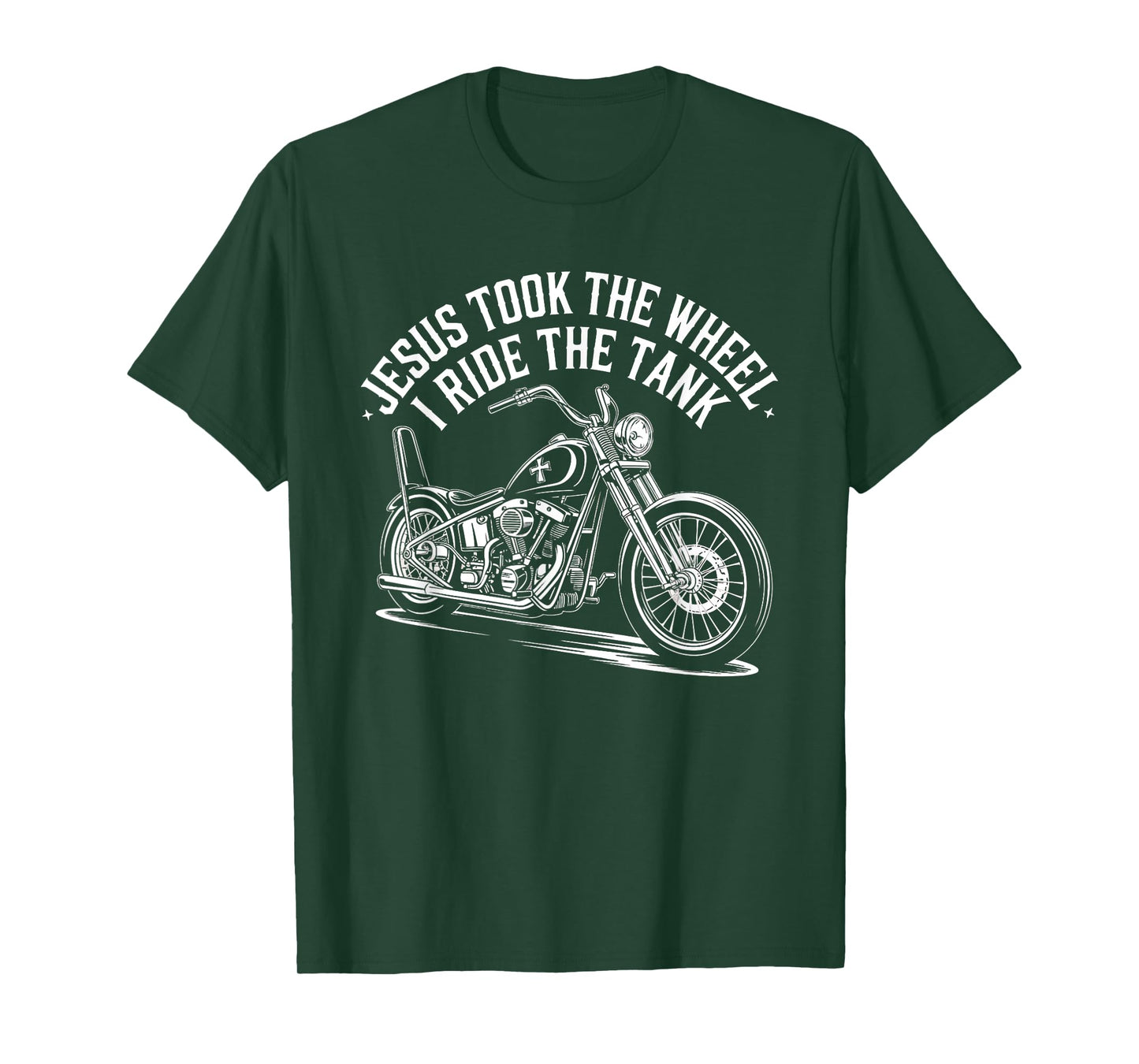 Christian Biker Jesus Took The Wheel I Ride T-Shirt