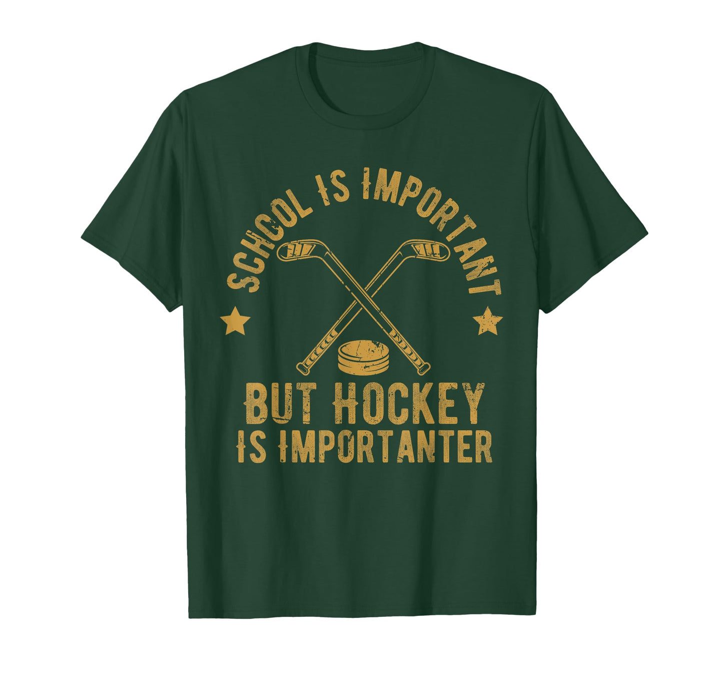 Funny Hockey School Is Important But Hockey is Importanter T-Shirt