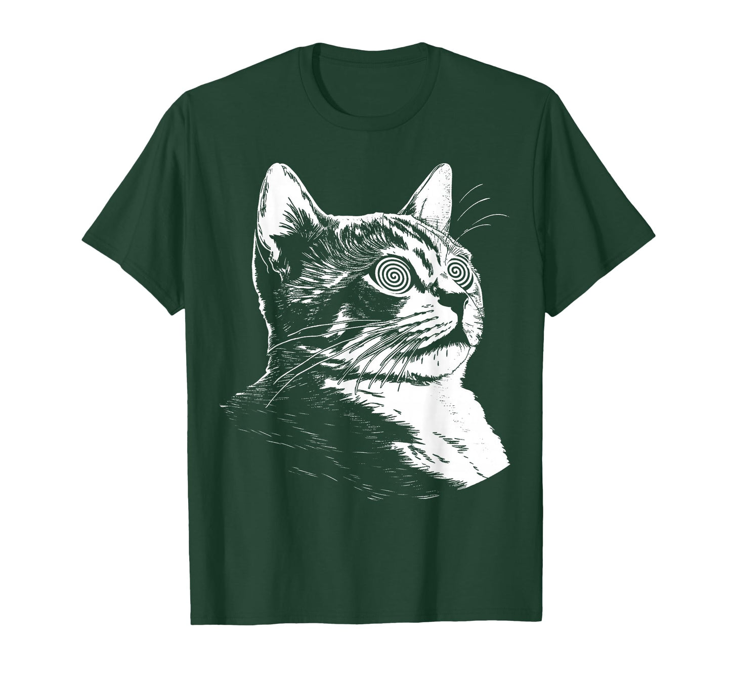 Psychedelic Cat Festival EDM Trippy Illusion Kitty Rave Cats T-Shirt