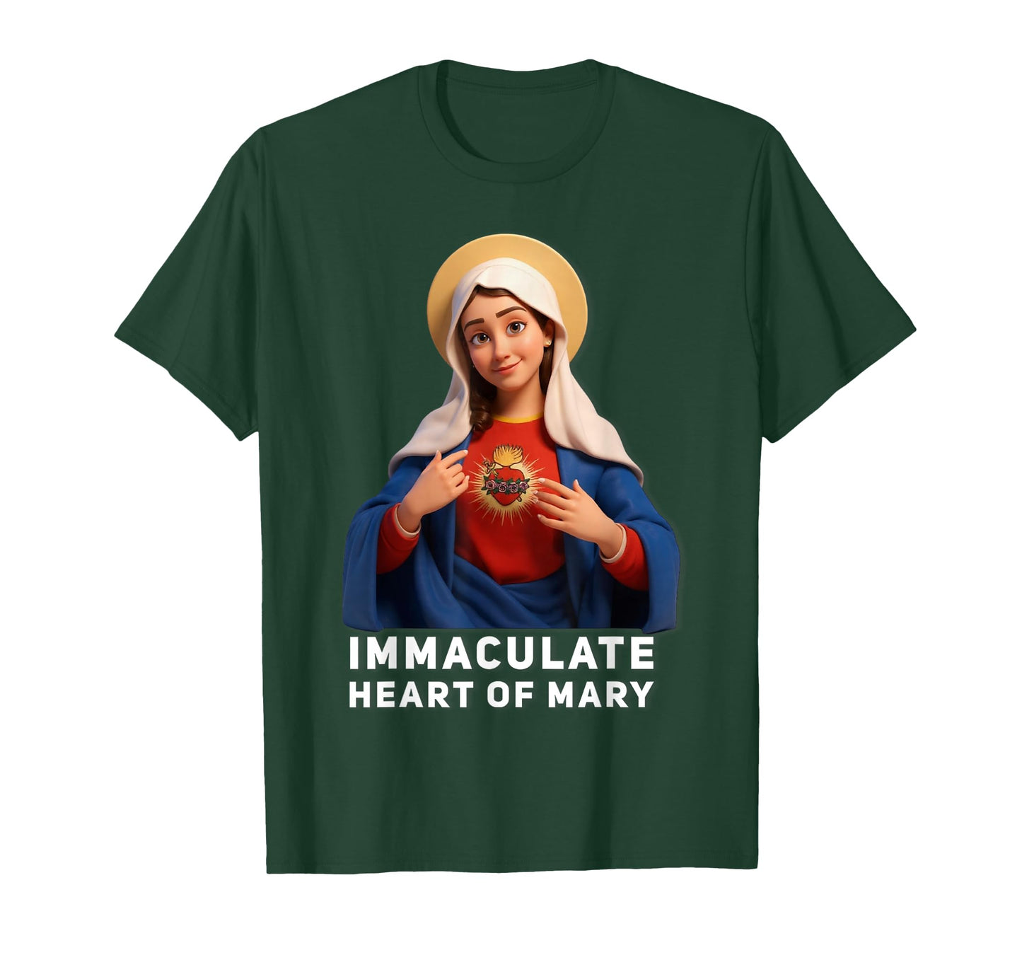 Immaculate Heart of Mary Marian Catholic T-Shirt