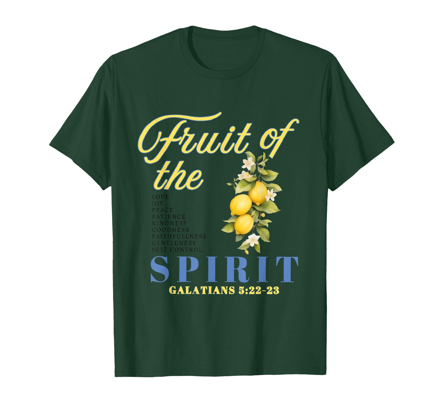 Fruit of The Spirit Christian Merch Bible Verse Vintage T-Shirt