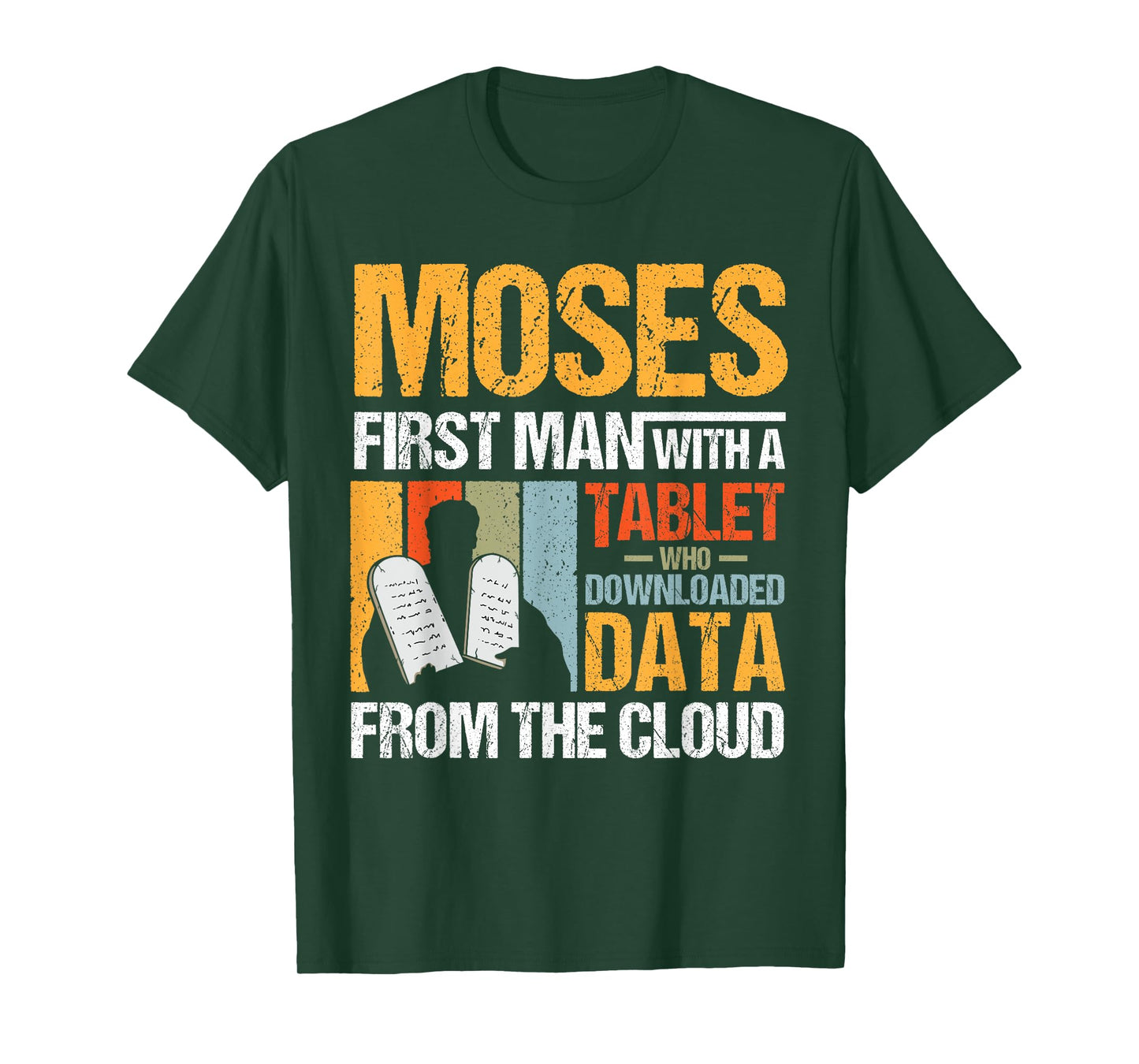 Funny Christian Moses First Person With a Tablet Religious T-Shirt