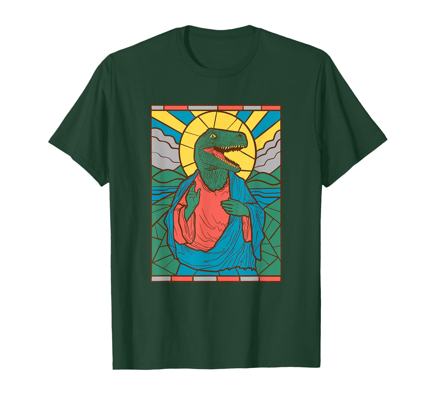 "Raptor Jesus" Dinosaur Christ Meme Holy Velociraptor T-Shirt