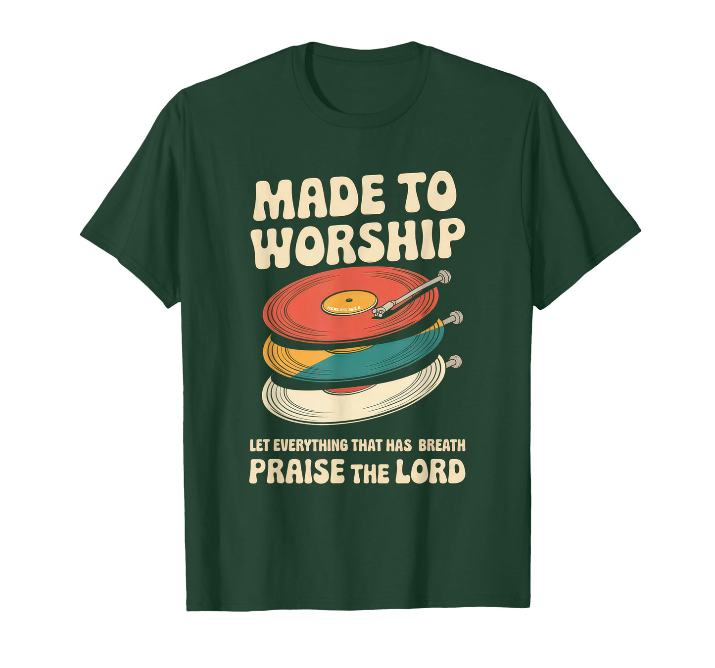 Worship Tshirt Christian Music Retro Cassette Psalms 150:6 T-Shirt