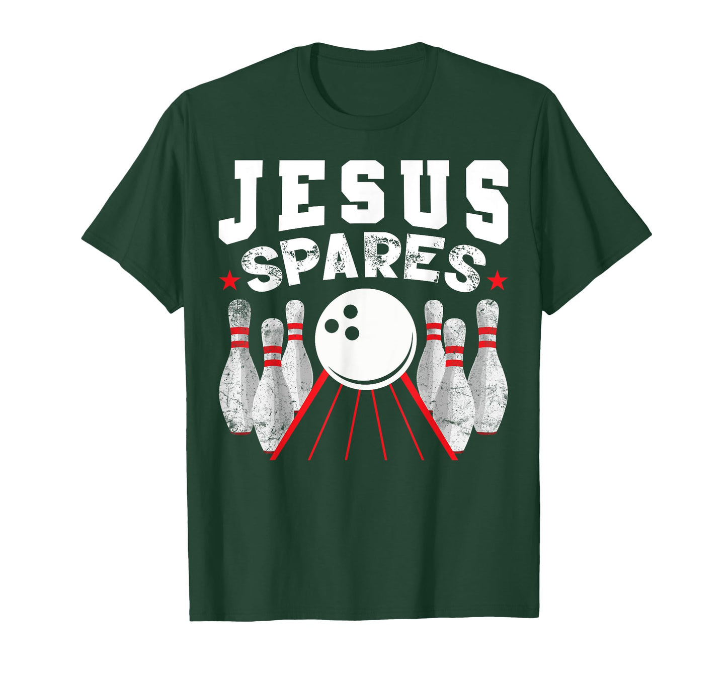 Jesus Spares Funny Christian Bowling T-Shirt