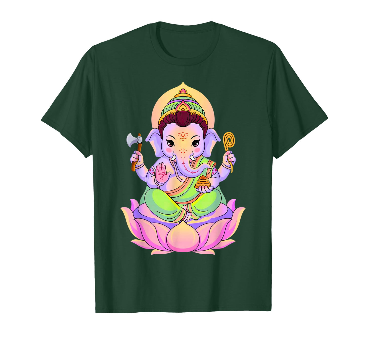Hindu Ganesha Puja Elephant God India Meditation Yoga Murti T-Shirt