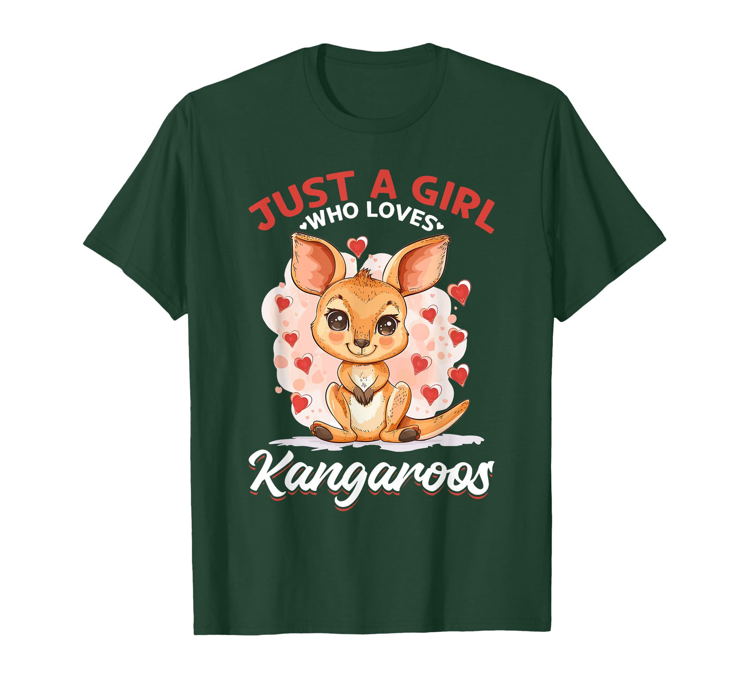 Funny Kangaroo Australia Animal Just A Girl Who Loves T-Shirt