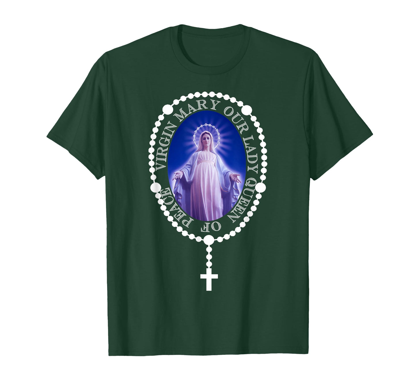The Holy Rosary. Queen of Peace MEDJUGORJE. T-shirt T-Shirt