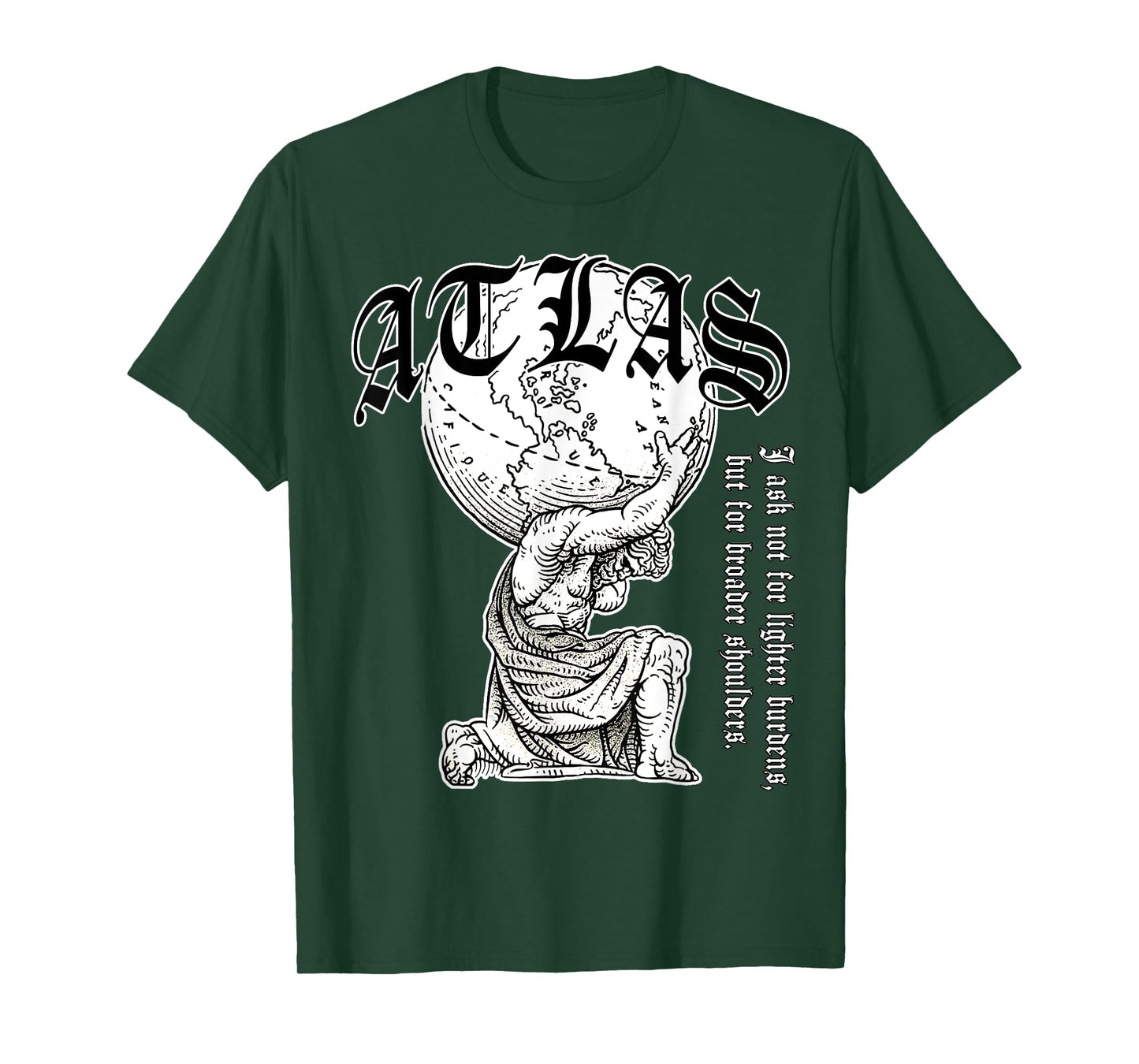 Atlas carrying the world Greek Mythology Street Urban Style T-Shirt