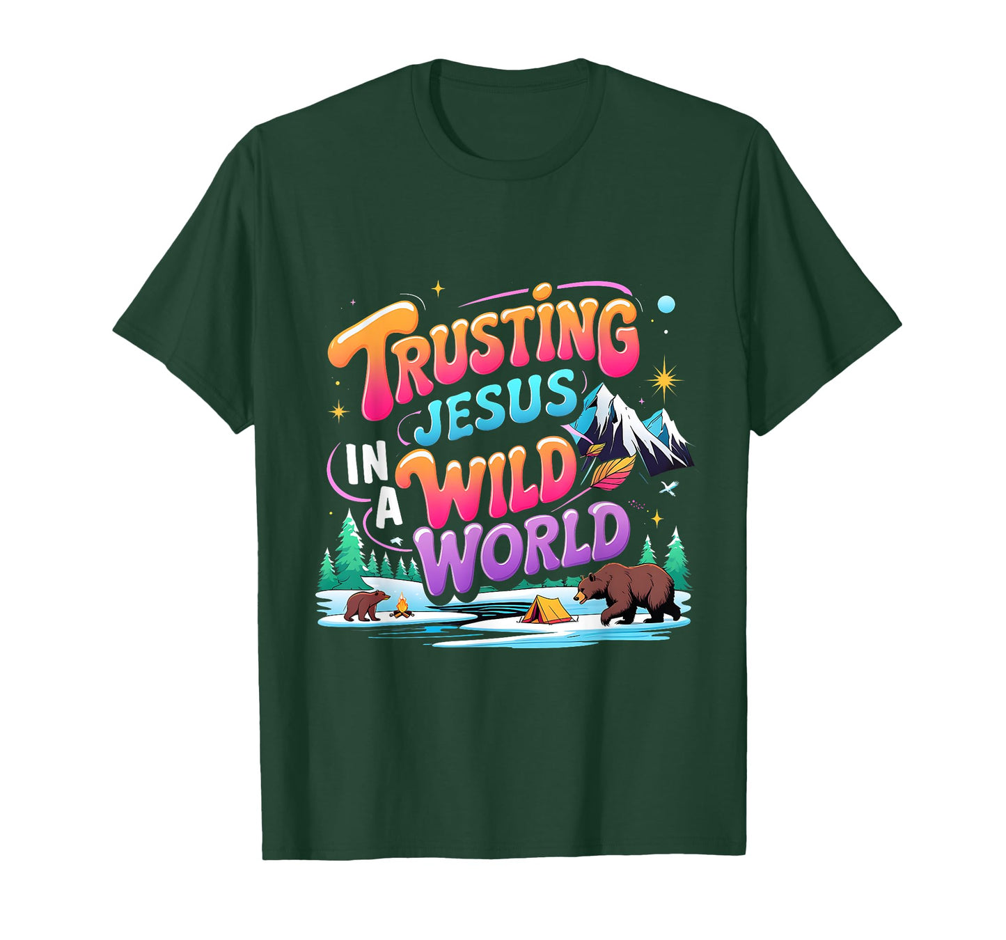 VBS 2025 Trusting Jesus Wild World Team Tee T-Shirt