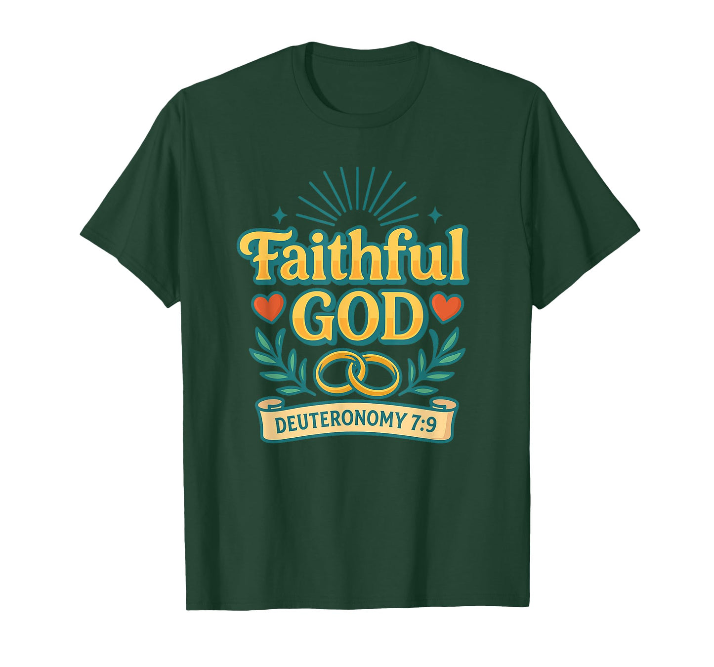 Faithful God Deuteronomy 7:9 Christian T-Shirt