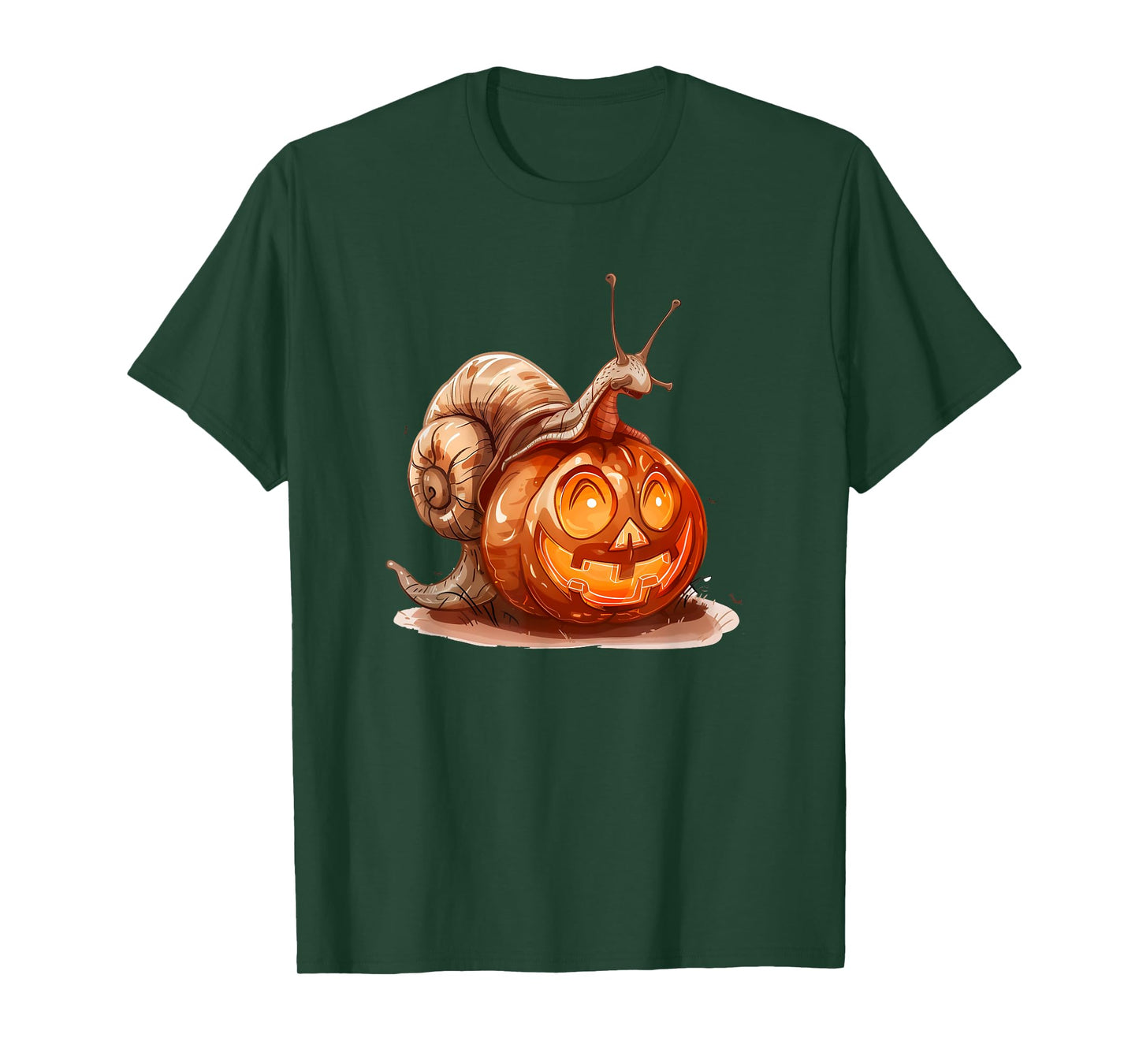 Cute Snail Pumpkin Halloween Costume Snails Men Women T-Shirt