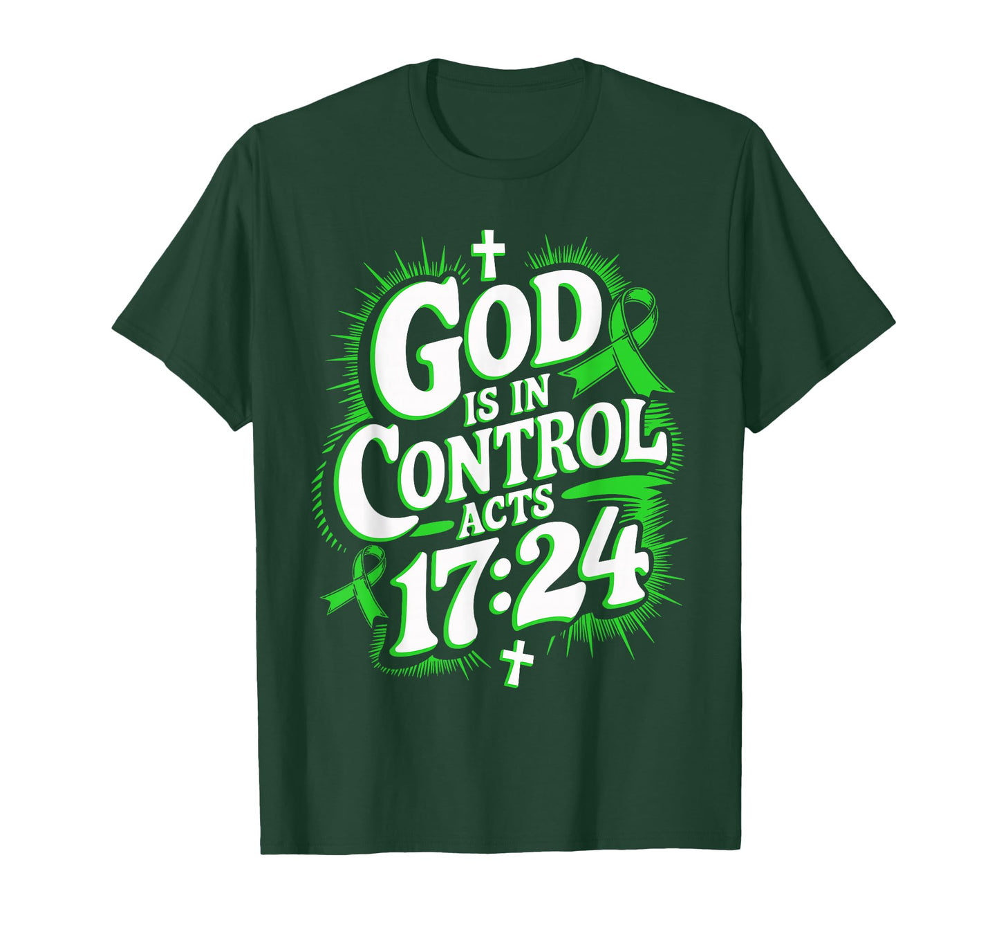 God Is In Control Survivor Spinal Cord Injury Awareness T-Shirt