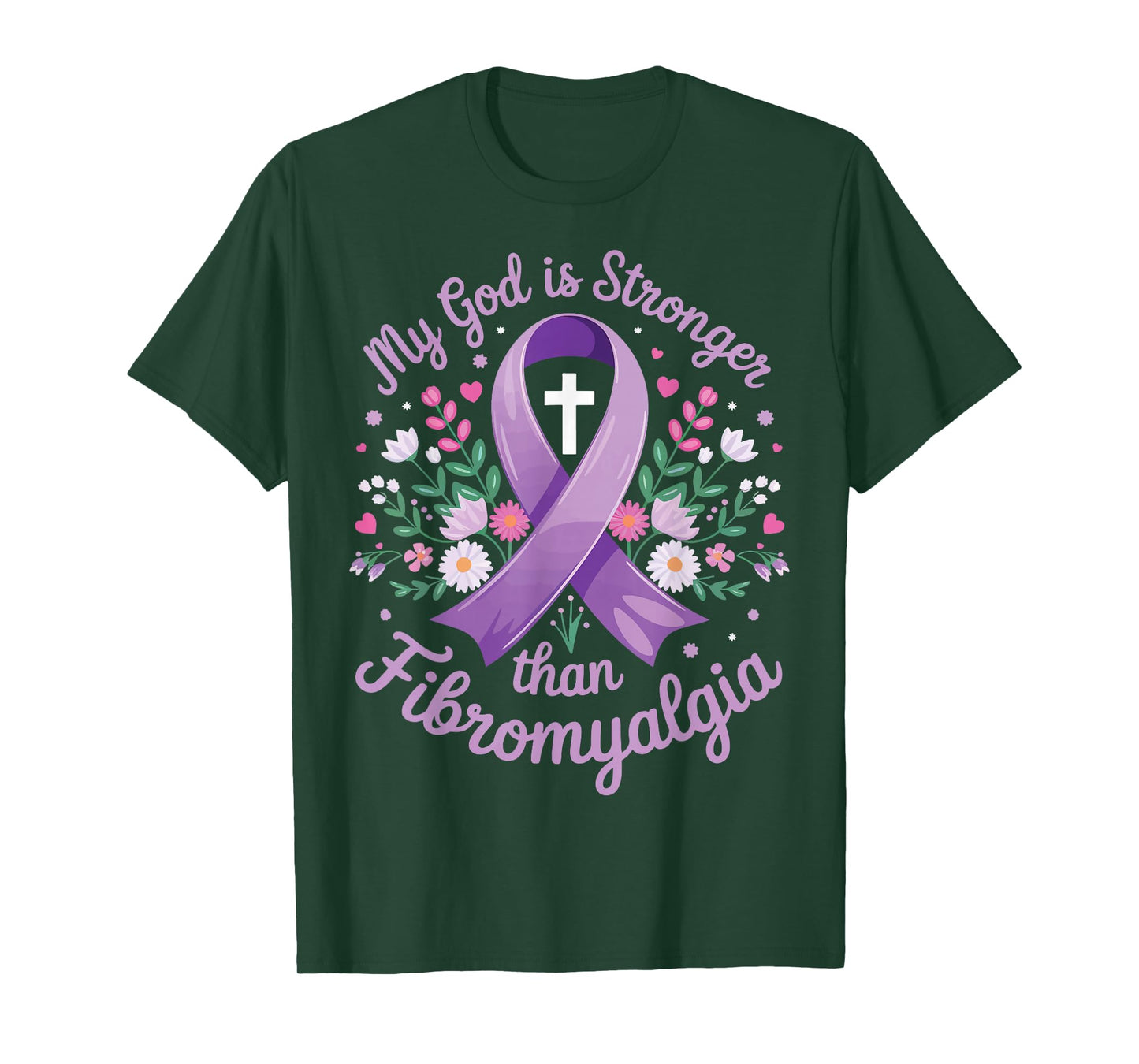 My God Is Stronger Than Fibromyalgia T-Shirt