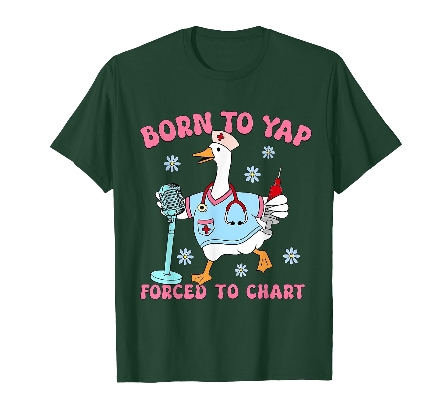 Born to Yap Forced to Chart T-Shirt