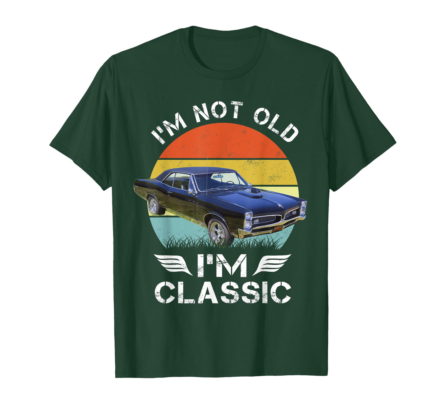 1967 67 GTO Classic Car Old School Muscle Car T-Shirt