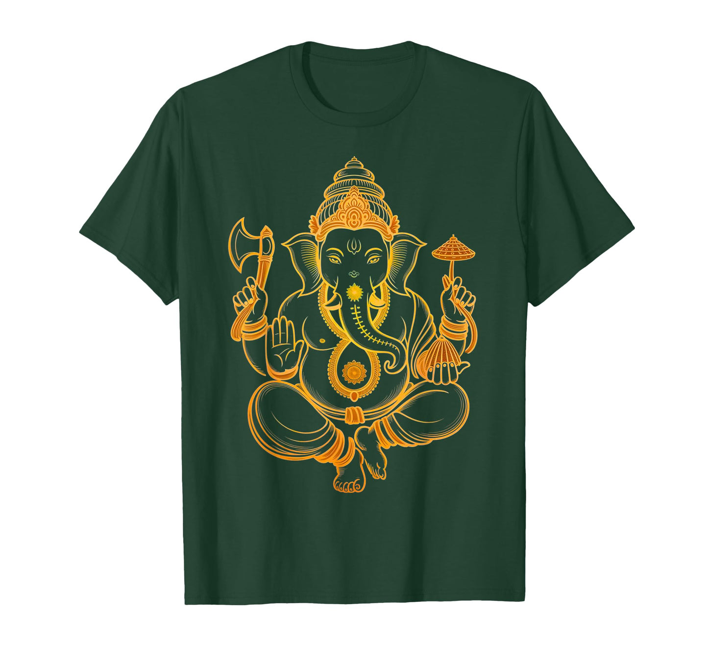 Hindu Ganesha Puja Elephant God India Meditation Yoga Murti T-Shirt