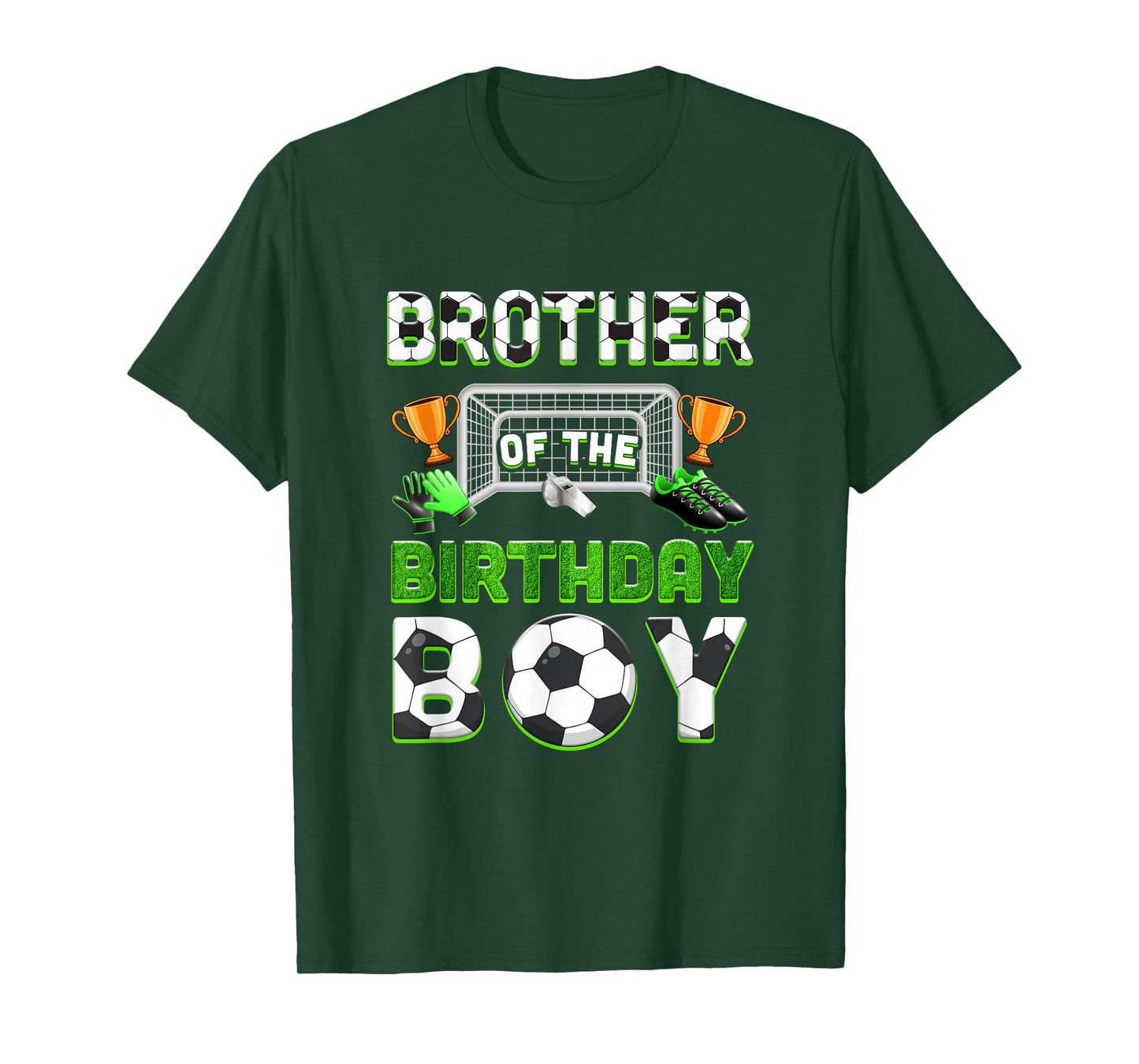 Brother Of The Birthday Boy Soccer Family Matching Party T-Shirt
