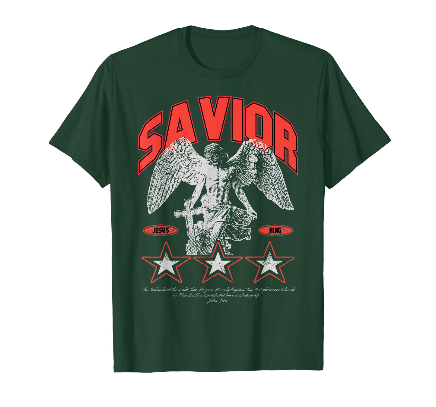 Savior - Christian Bible Verse Faith T-Shirt