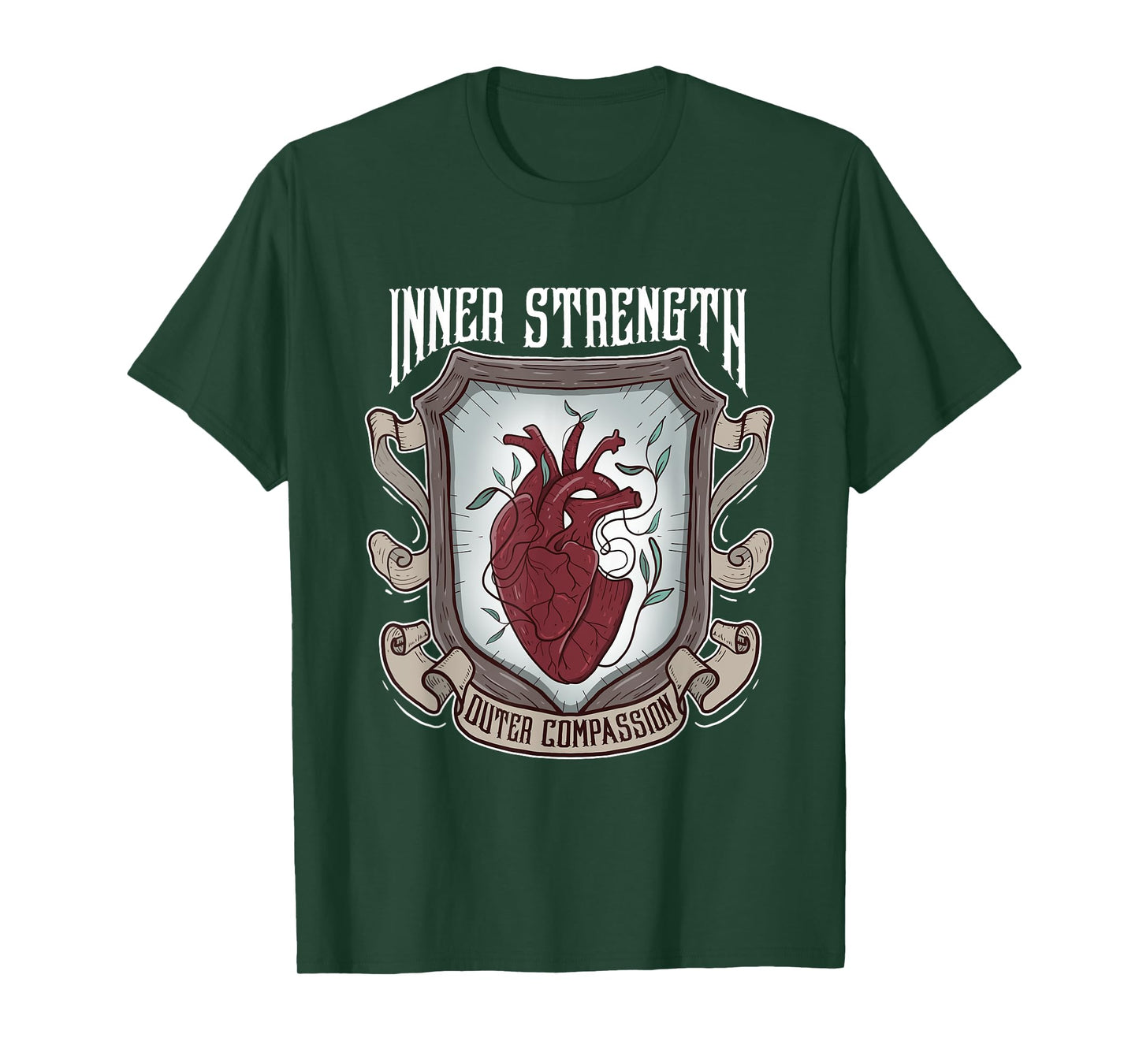 Inner Strength Outer Compassion Social Phobia Anxiety T-Shirt