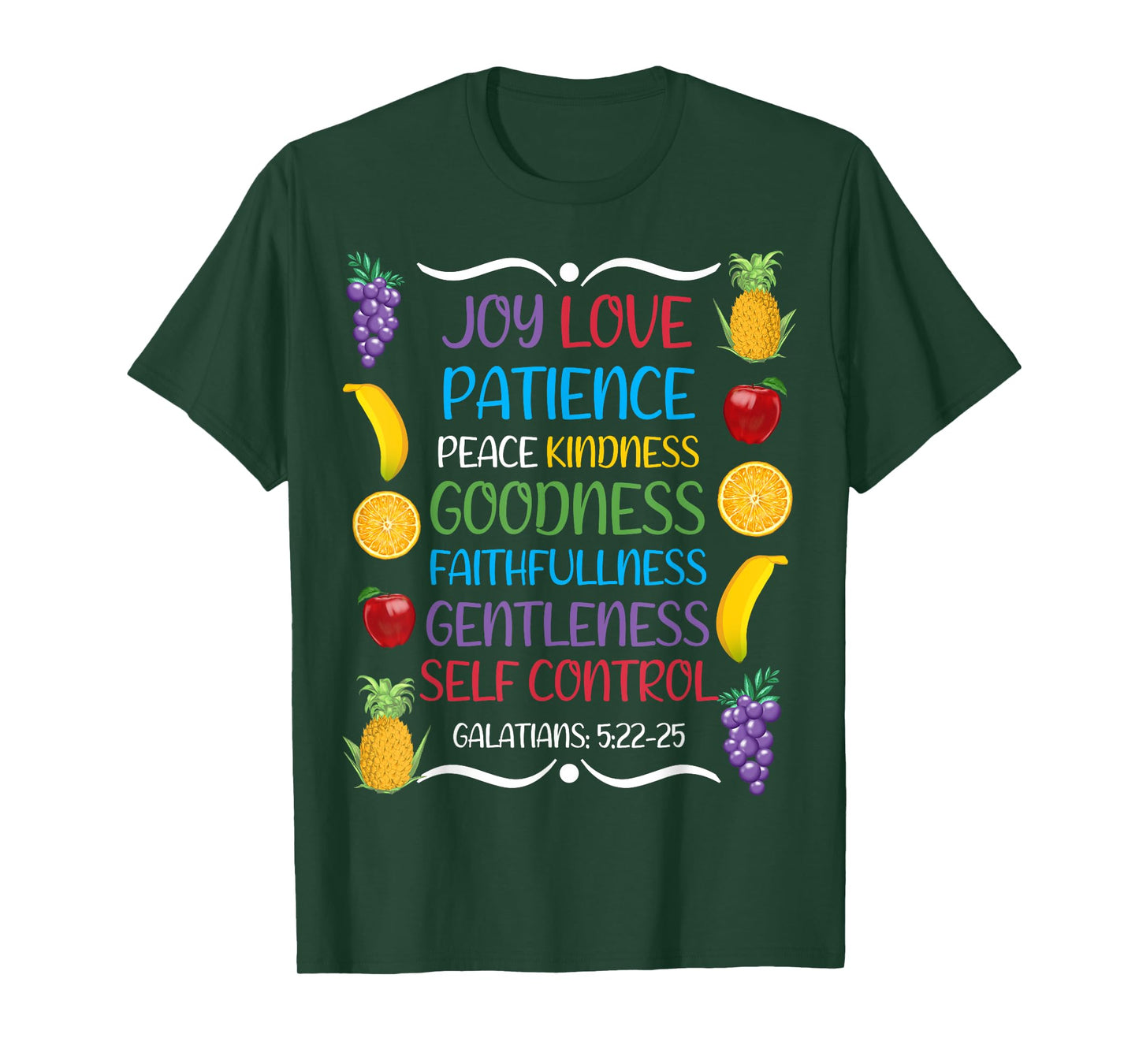 Awesome Galatians Fruit Of The Spirit Religious Verses T-Shirt