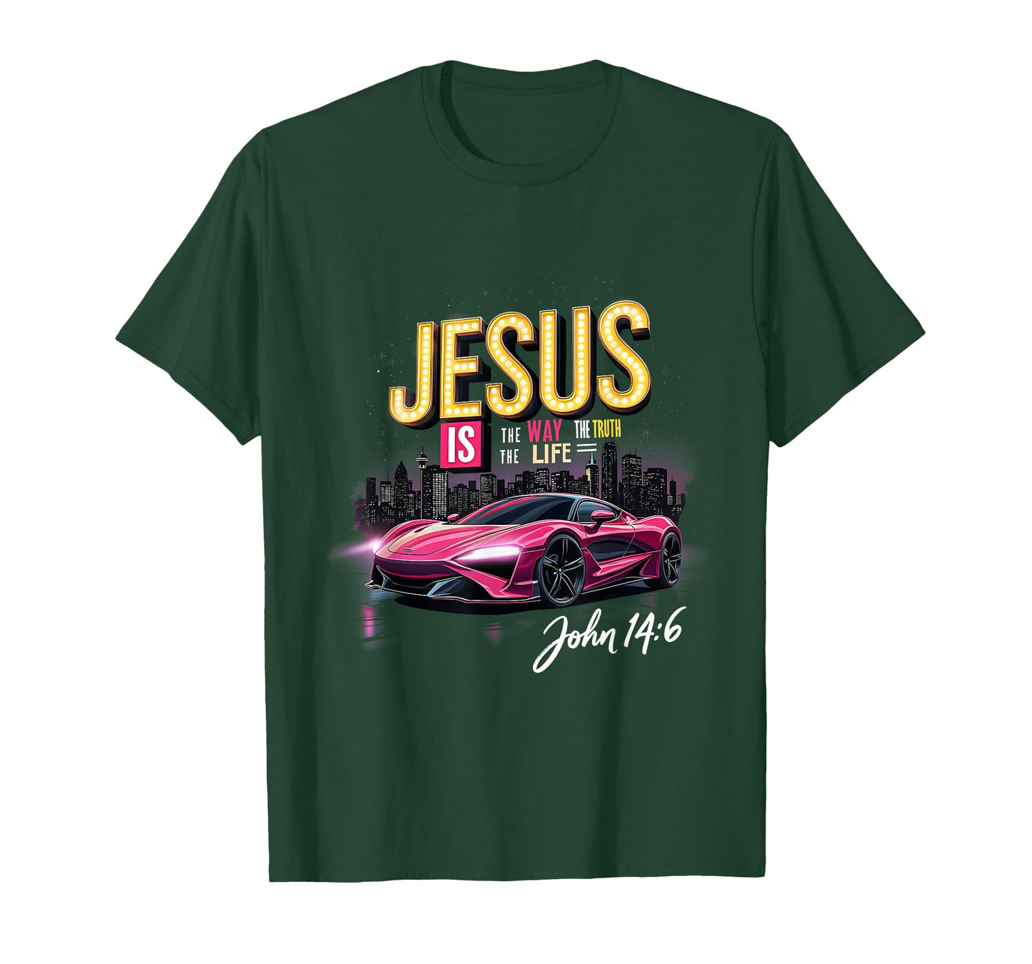 Jesus The Way The Truth The Life John 14:6 Faith Graphic T-Shirt