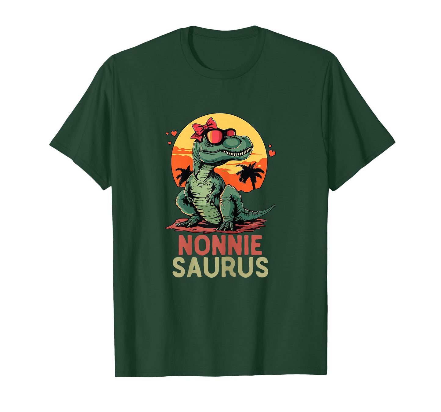 NonnieSaurus Dino Dinosaur Nonnie-Saurus T-Rex Funny Trex T-Shirt