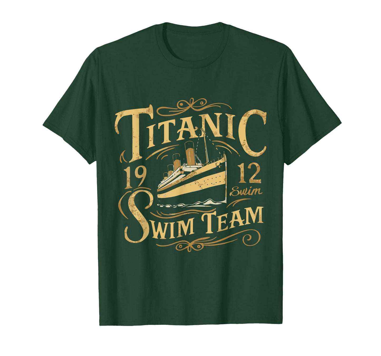 Titanic 1912 Swim Team Funny Quotes Historic Design T-Shirt