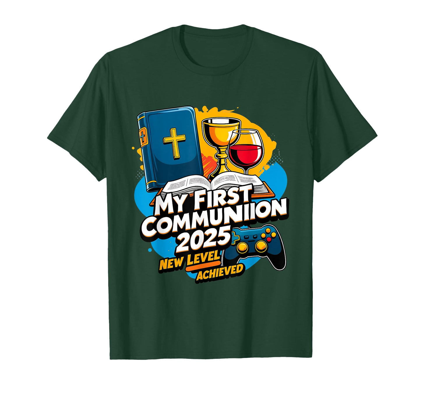 My 1st First Communion 2025 Video Game Controller Boys Girls T-Shirt